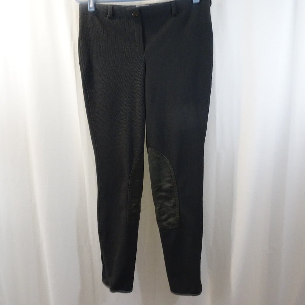 TUFF RIDER Pull On Breeches Charcoal Size 30 Ribb